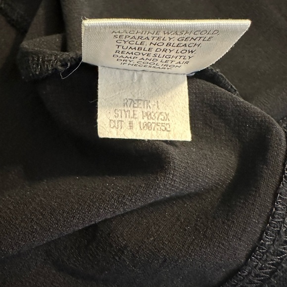 EILEEN FISHER Woman System Washable Crepe Pants Black Pull On Elastic Waist - Picture 9 of 10